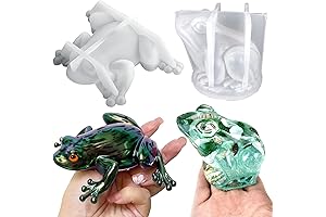 2Pcs Frog Resin Molds, Silicone Frog Molds for Resin Casting, DIY Craft, Home Decor