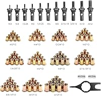 Vista 2 de WETOLS WE-889 - Herramienta de tuerca remachadora profesional de 16 pulgadas, kit de herramientas de tuerca remachadora profesional con 11 mandriles
