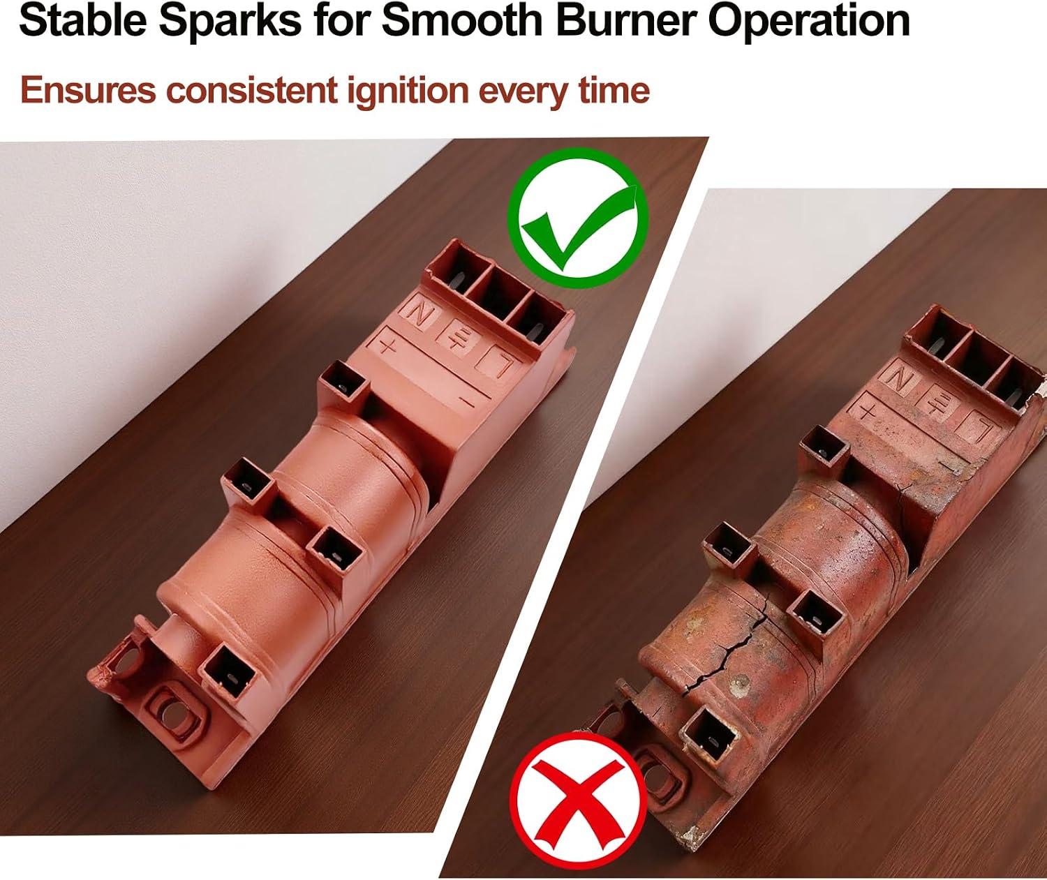WB13T10046 Spark Module Compatible with GE Ranges 120-240 Volt 4 Exits Pulse Igniter Replace BK50044.52 AP3778816 PS952864