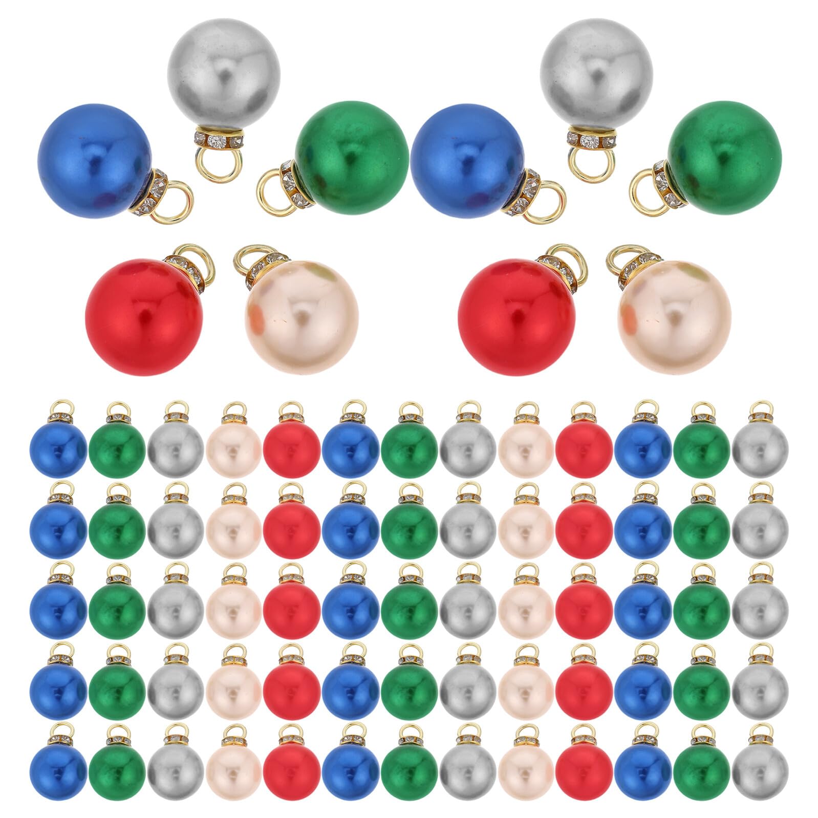 Boules de Noël incassables 16mm suspension perle pour mini sapin