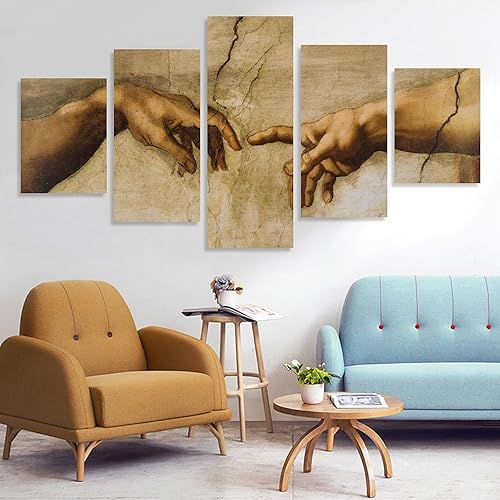 Miniatura 5 de Póster De Pintura Famosa De Táctil De Dios Para Decoración Del Hogar, Cuadro Sobre Lienzo Para Cuadro Sobre Lienzo Pared Cuadro Para Cuadro Para