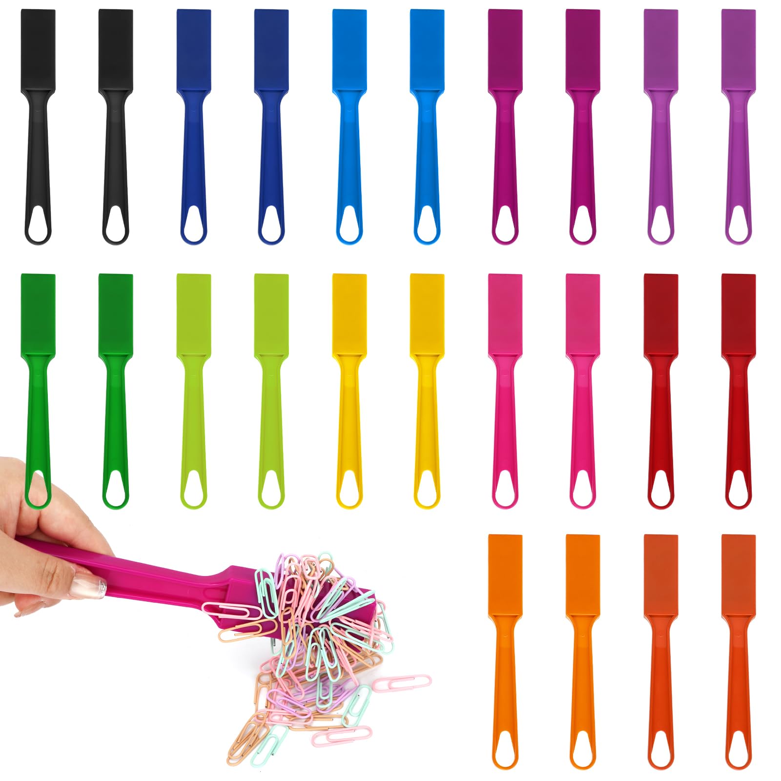 SAYAYA 24 PCS Magnetic Bingo Wands 7.87 Inch 12 Colors Magnet Sticks for Bingo Chips, Family Game Night, Science Learning, Counting Activities, and