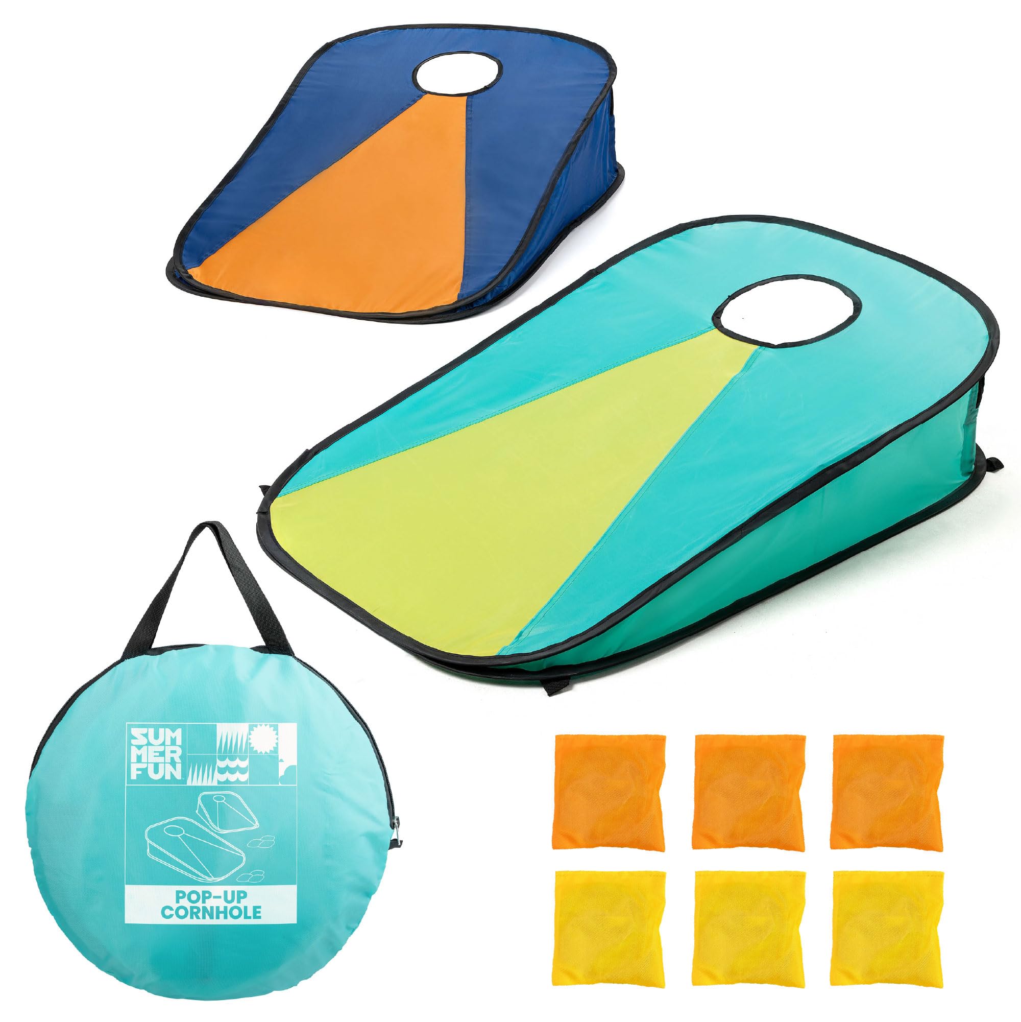 Wilton Bradley Unisex Multi Summer Fun Pop Up Cornhole Set