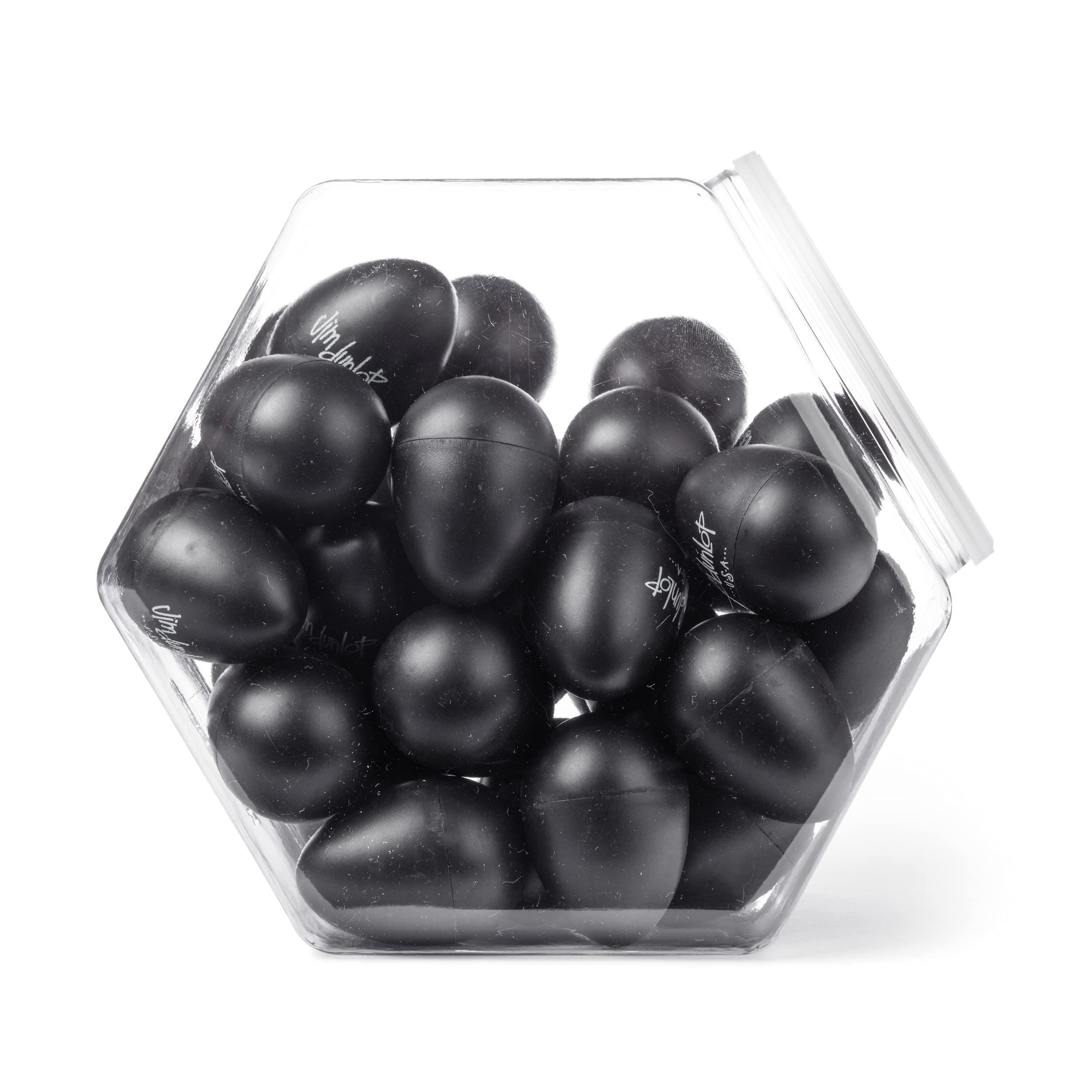 JIM DUNLOP Shaker Maracas, Krug mit 36, Schwarz