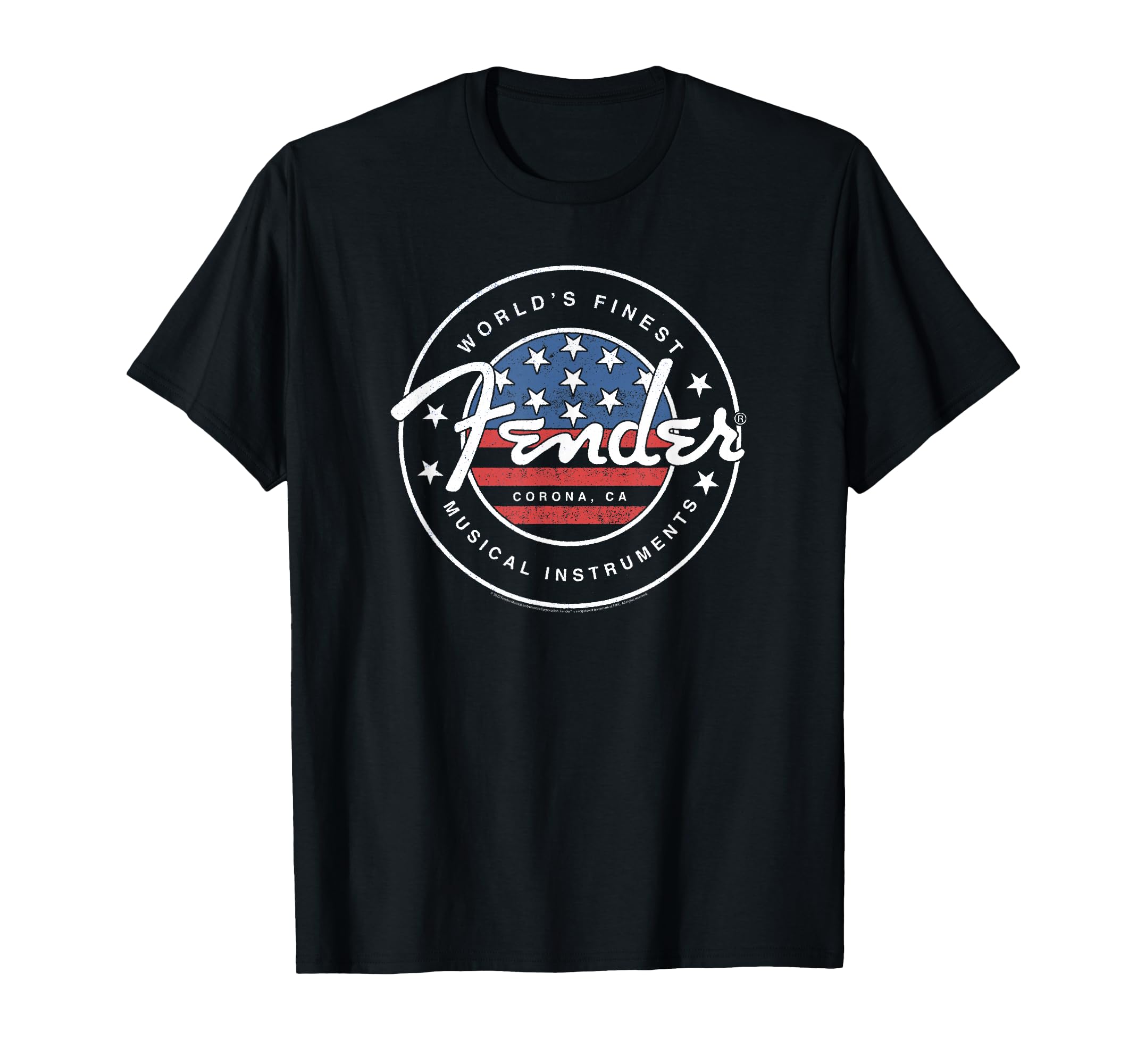 American Flag Circle Stamp Logo T-Shirt
