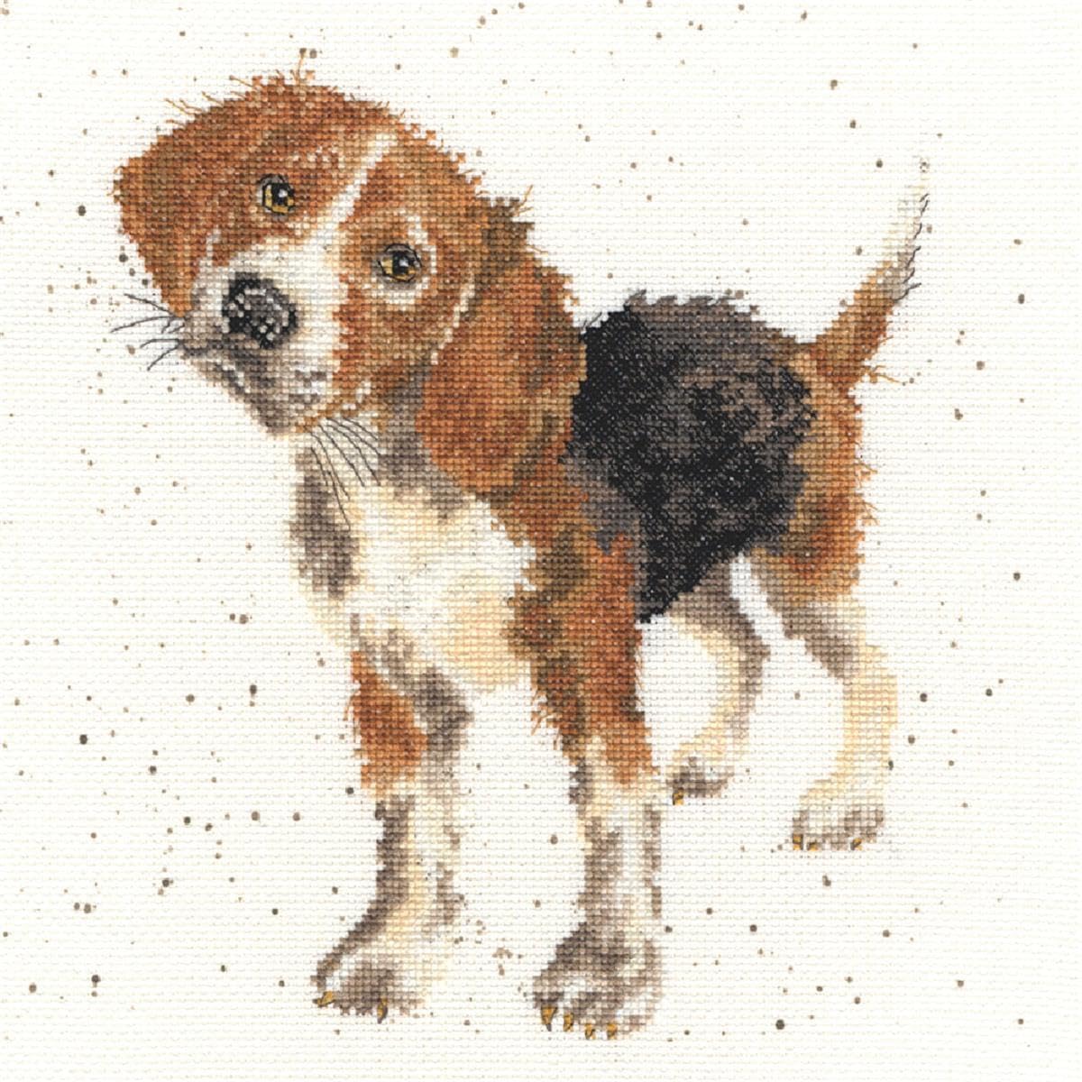 Bothy Threads Mehrfarbig Cross Stitch Kit - Wrendale Designs - Beagle