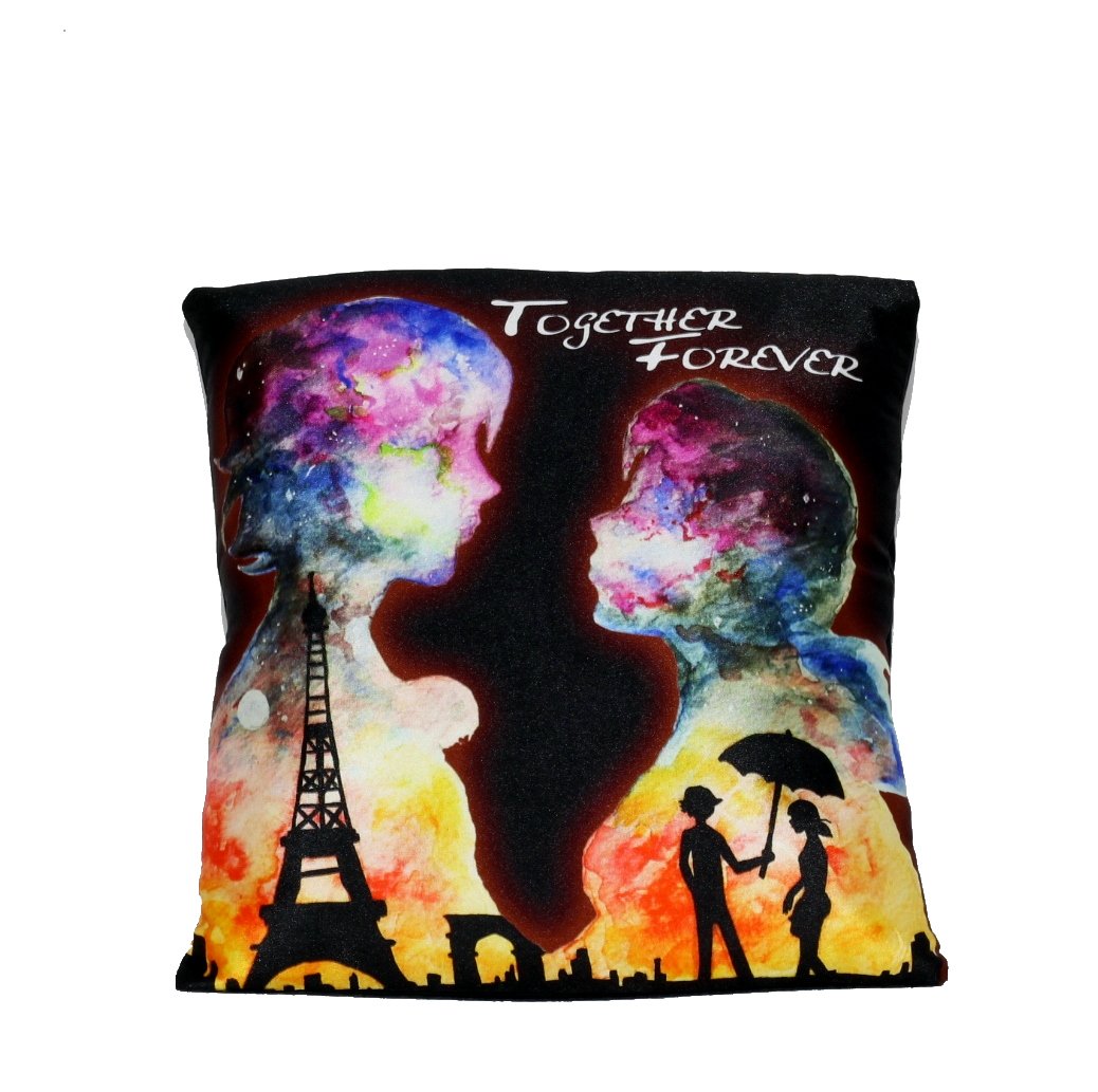 Lilone Eiffel Tower Design Together Forever Pillow | Gift Pillows-image-33