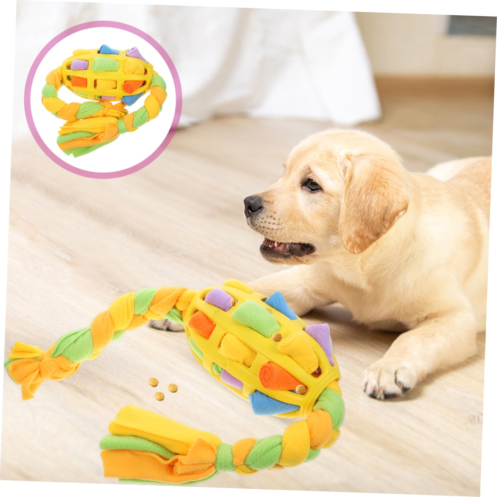 Angoily 3pièces Jouet Enrichissement pour Chien Ballon à Friandises Interactif pour Petits Moyens Et Chiens Stimule Instincts De Chasse Et Favorise Une Alimentation