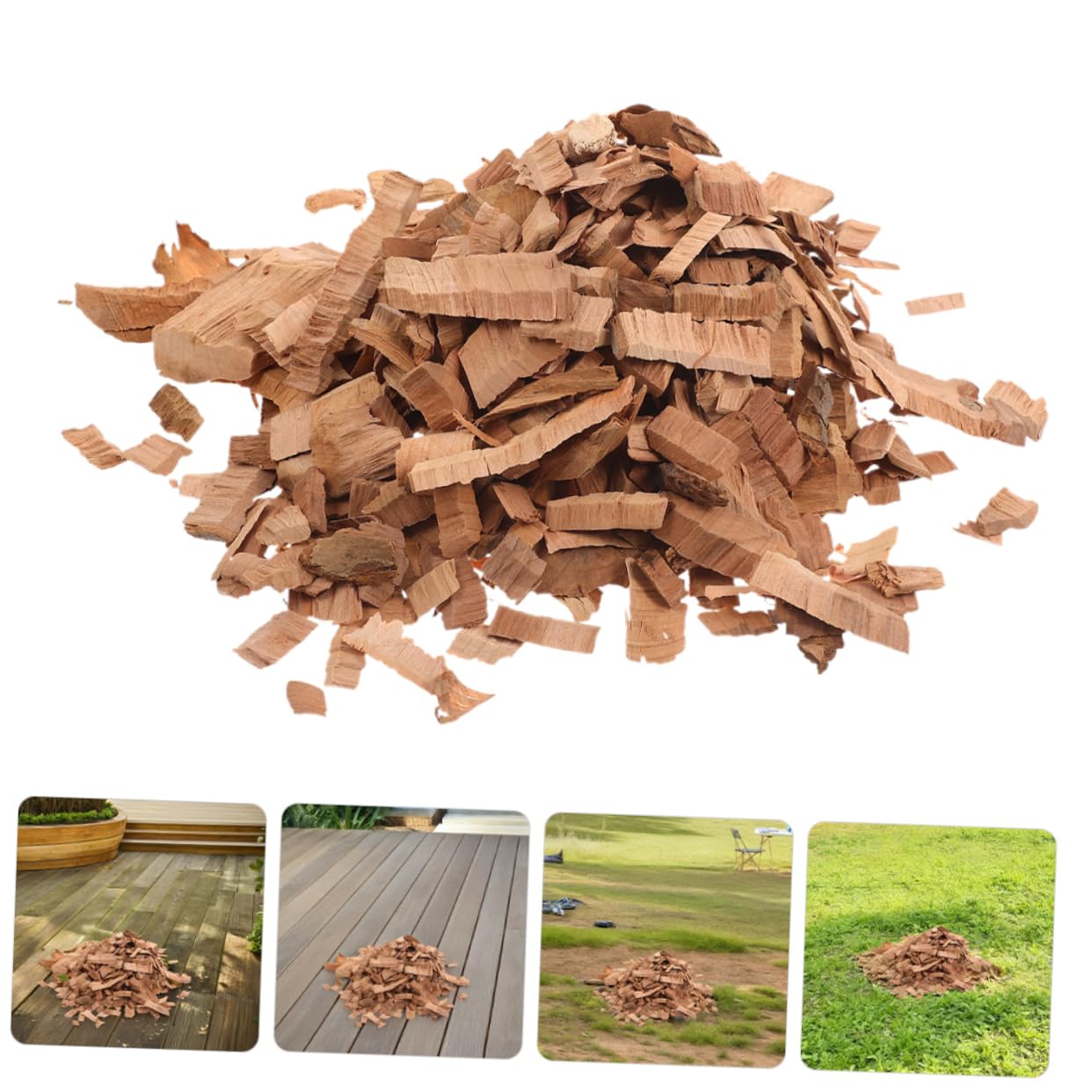 BESTonZON Holzgrillchips zum Räuchern und Grillen mit Konstantem Rauch