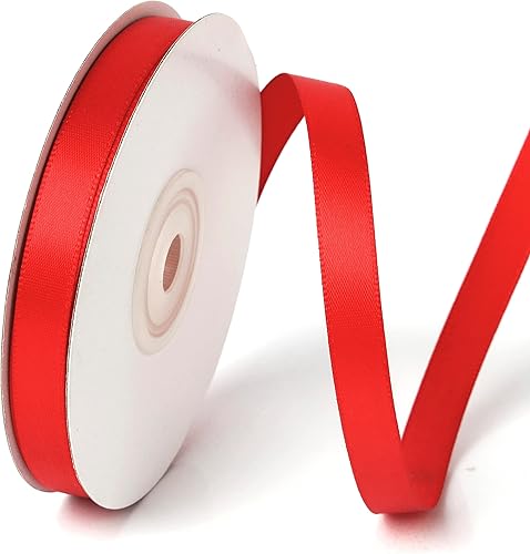 Miniatura 11 de Rollo de cinta de satén de una sola cara de 2 pulgadas x 25 yardas, cintas ideales para envolver regalos, manualidades, decoración de fiestas