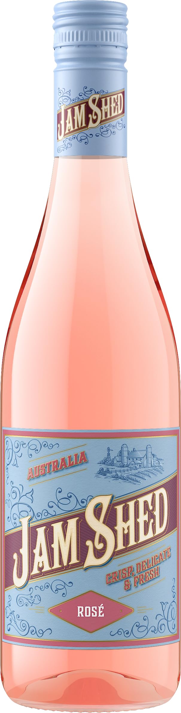 Jam Shed Rose Wine 11 Percent ABV | 75cl | Delicate Strawberry And Redcurrant Notes