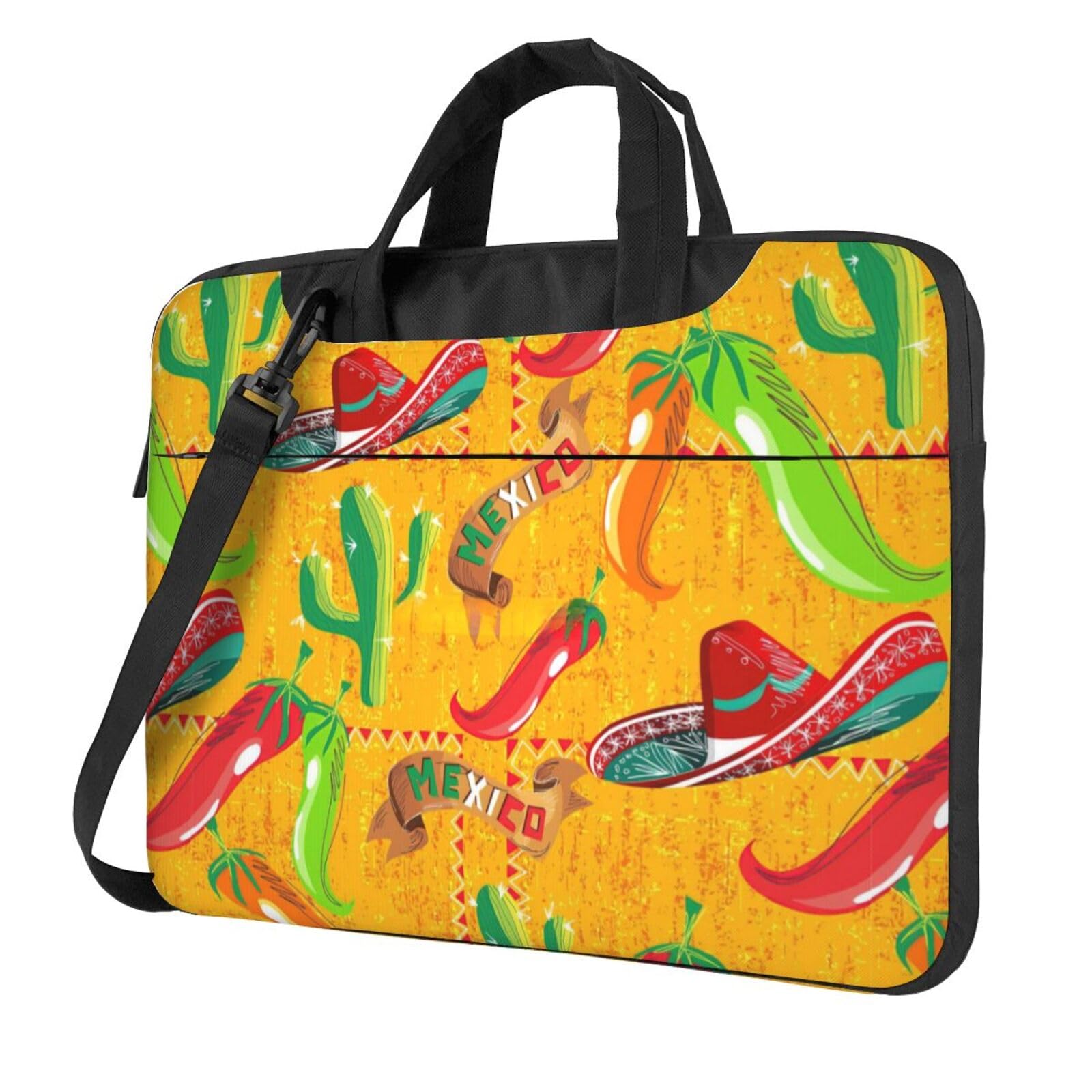 Maletín duradero para computadora con diseño original de cactus de 15.6" 8