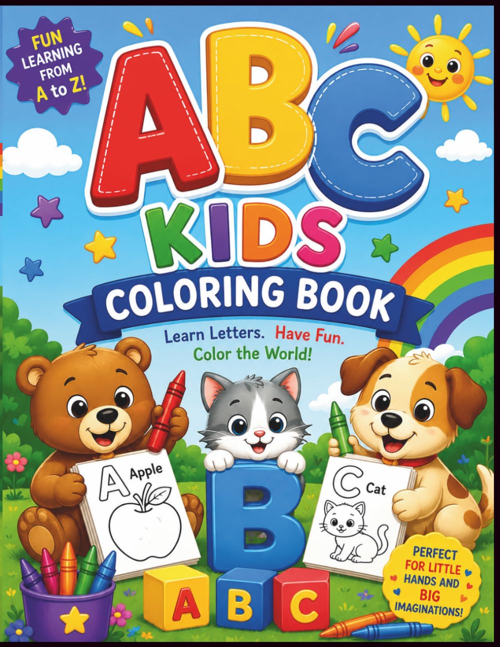 ABC Kids Coloring Book: A Fun Alphabet Coloring Adventure for Preschool and Kindergarten Learners