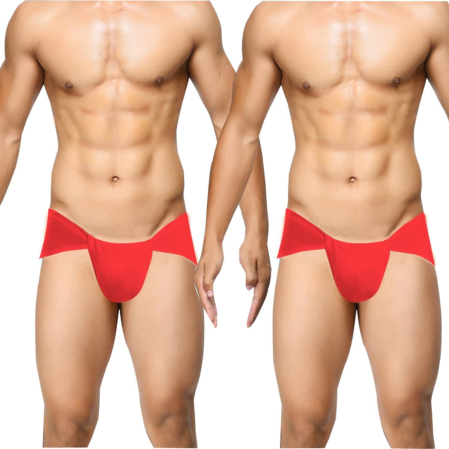 Kingsmen Line, Cotton Langot, Red Color, Cotton Fabric. Free Size (Up to XL Size) Pack of 2