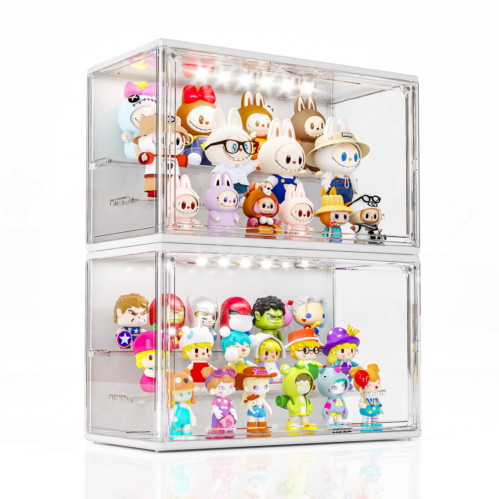 Photo 1 of HOYOJA Acrylic Display Case with LED Light, 3 Layer