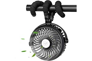 Mini Portable USB Rechargeable Fan with 12 LED Lights