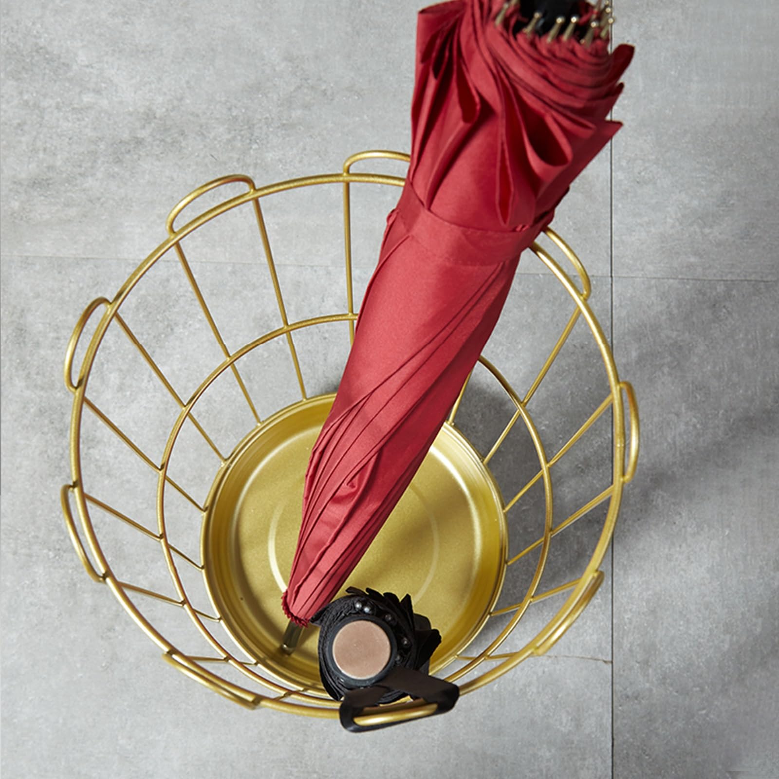 Porte-Canne en métal Noir, Support de Canne Robuste pour la Maison et Le Bureau, Porte-Parapluie, décoration d'entrée élégante, Design en métal Durable, Solution Peu enco