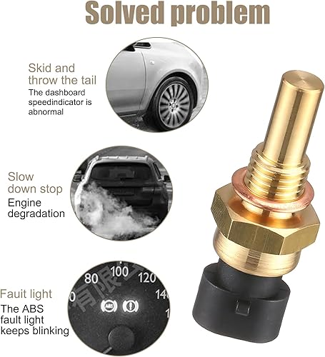 Miniatura 5 de Pack-1 Sensor de temperatura ECT para automóvil, reemplazo de sensor de temperatura de motor de metal resistente al agua, OEM #15404280 12191170