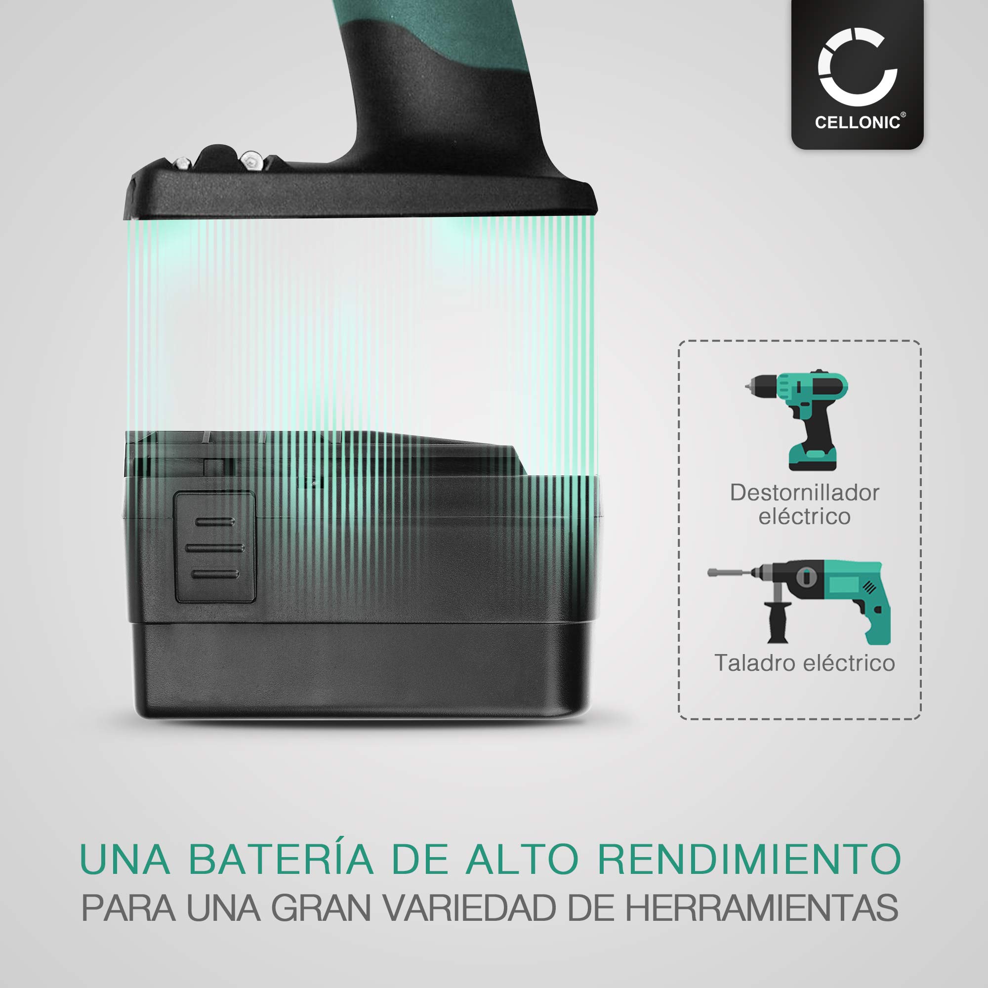 CELLONIC 1x Batería Compatible con FESTOOL 497019, 398338, 564247 | 1x, (3000mAh-12V-NiMH), Herramienta Batería, para FESTOOL 498336, 498338, C12LI, T12 3, BPS12C, TDK 12, BPS 12 C