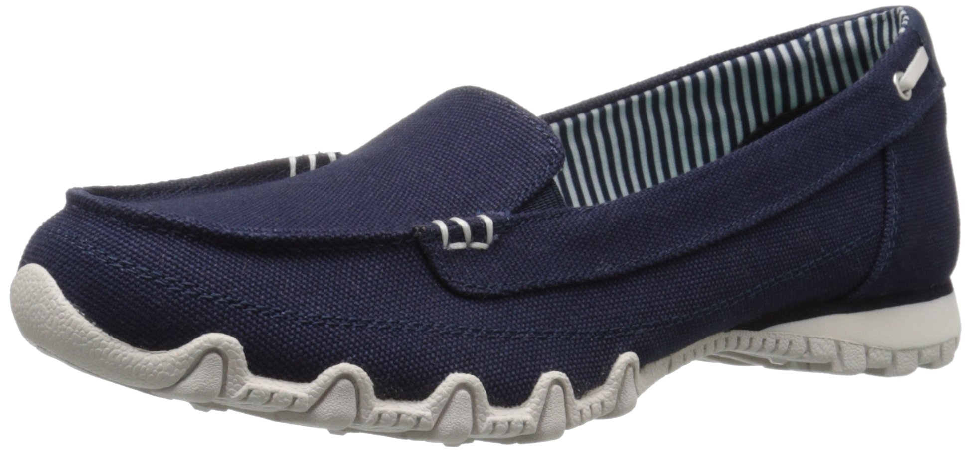 Skechers Womens Bikers Pedestrian Memory Foam Slip On Moccasin 10