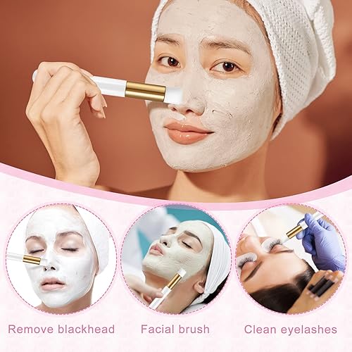 Miniatura 3 de Juego de 60 botellas y cepillos de champú para pestañas, 10 dispensadores de bomba de espuma, cepillo de limpieza de pestañas, cepillo de tubo de