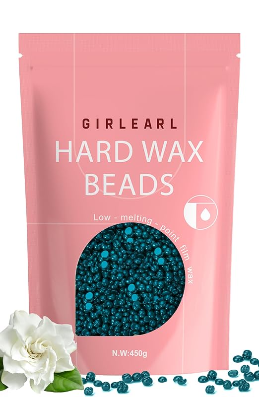 Cera depilatória dura GIRLEARLE com fragrância de jasmim, grânulos, 443 g