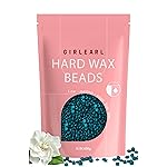 GIRLEARLE Hard Wax, Jasmine Infused Wax Beans for Sensitive Skin, 1lb, Wax for Hair Removal, Bikini, Legs, Eyebrow, Facial, Full Body Waxing for Women and Men