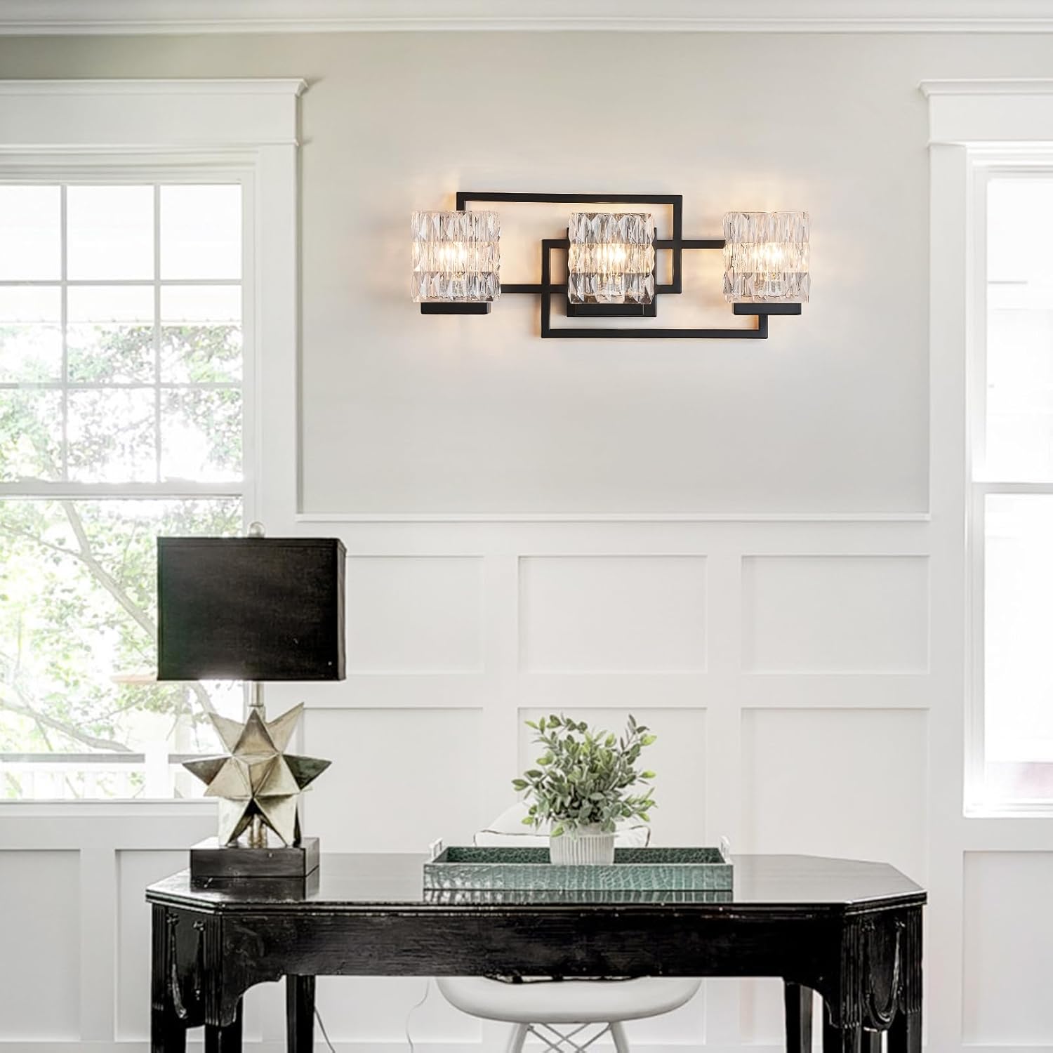 bathroom light fixture vanity lighting fixtures over mirror 3 lights matte black wall mount metal hardwired bedroom wall scone matte black 3 light