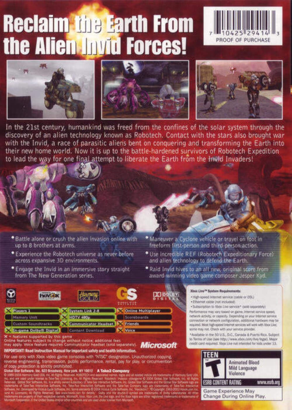 Amazon.com: Robotech Invasion - Xbox : Video Games
