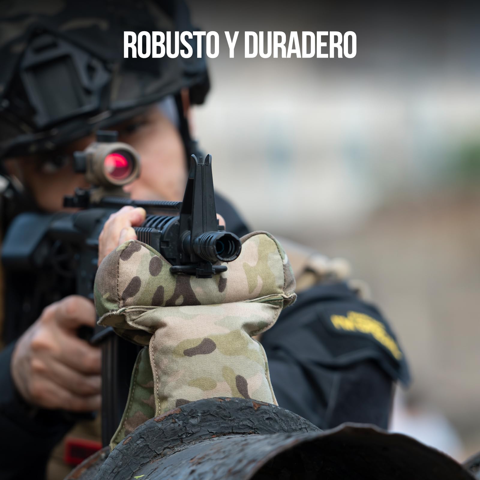 OneTigris Cojín para armas, cojín delantero relleno, bolsa de descanso para caza al aire libre, campo de tiro, deportes de tiro, práctica de tiro