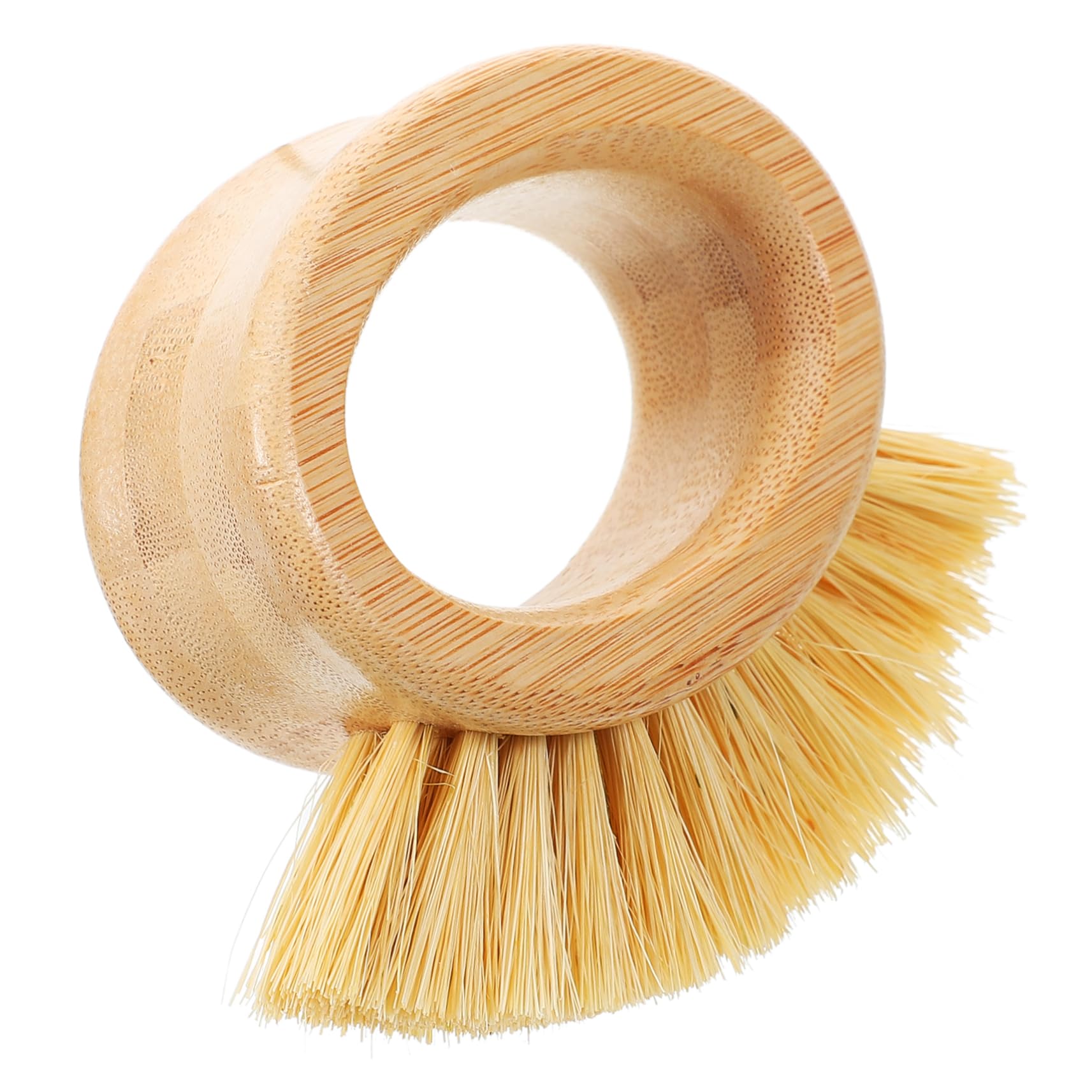 Ipetboom Bamboo Beard Brush for Men Barber Accessory Dense Bristles Hair Duster Brush for Neck