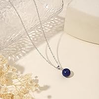 Vista 73 de Natural Jade Necklace for Women Sterling Silver Adjustable Handmade Green Jade Pendant Necklaces Healing Crystal Necklace Good Luck Gift for Her