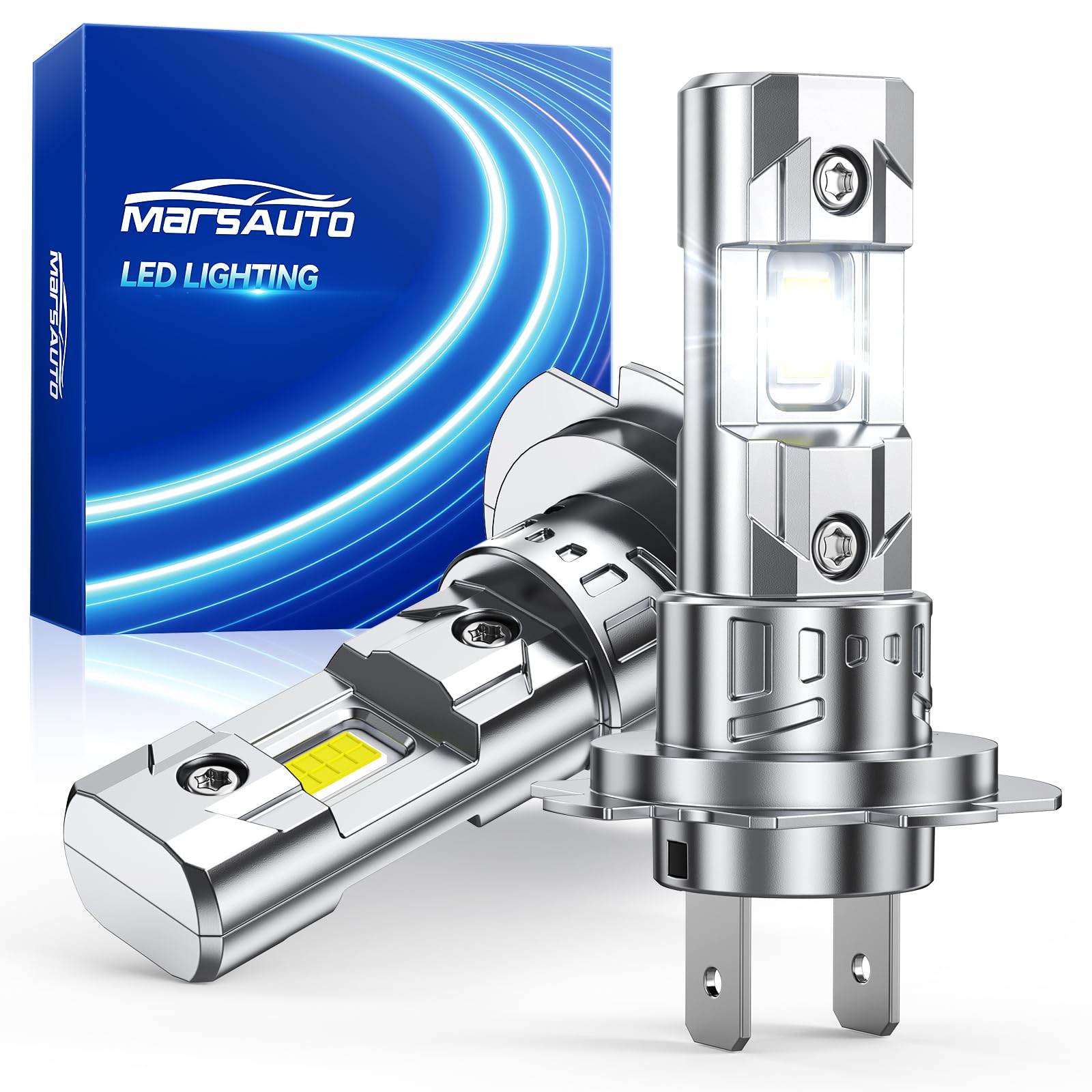 Marsauto - H7 led lights for car- High-Performance H7 Led Bulb- 2 Bulbs