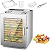 Home Dehydrator, Freeze Dryer Machine, Circulating Hot Air + Timed And 30-90℃ Constant Temperature + LED Lighting+ Visual Window, for Fruits, Vegetables, Meat,12layer