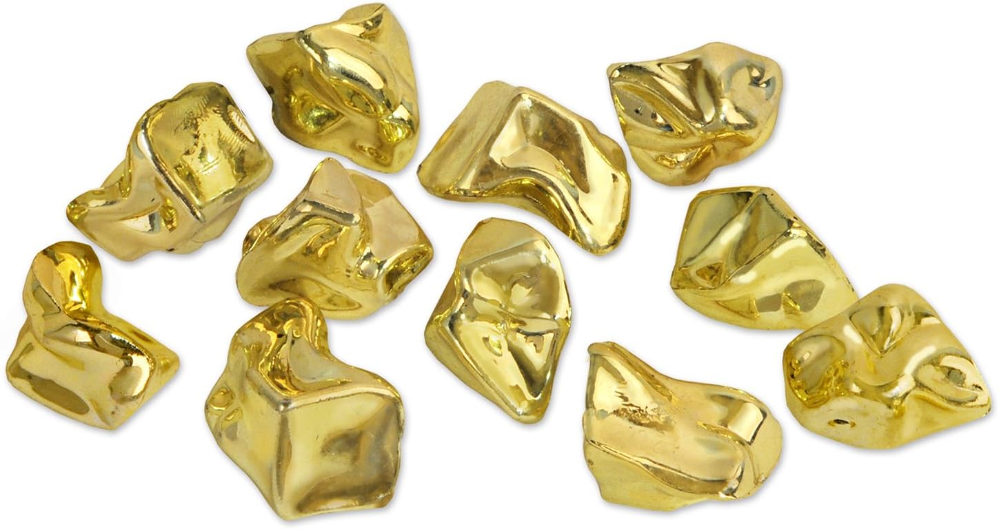 Beistle Plastic Nuggets, 1.06 oz, Gold