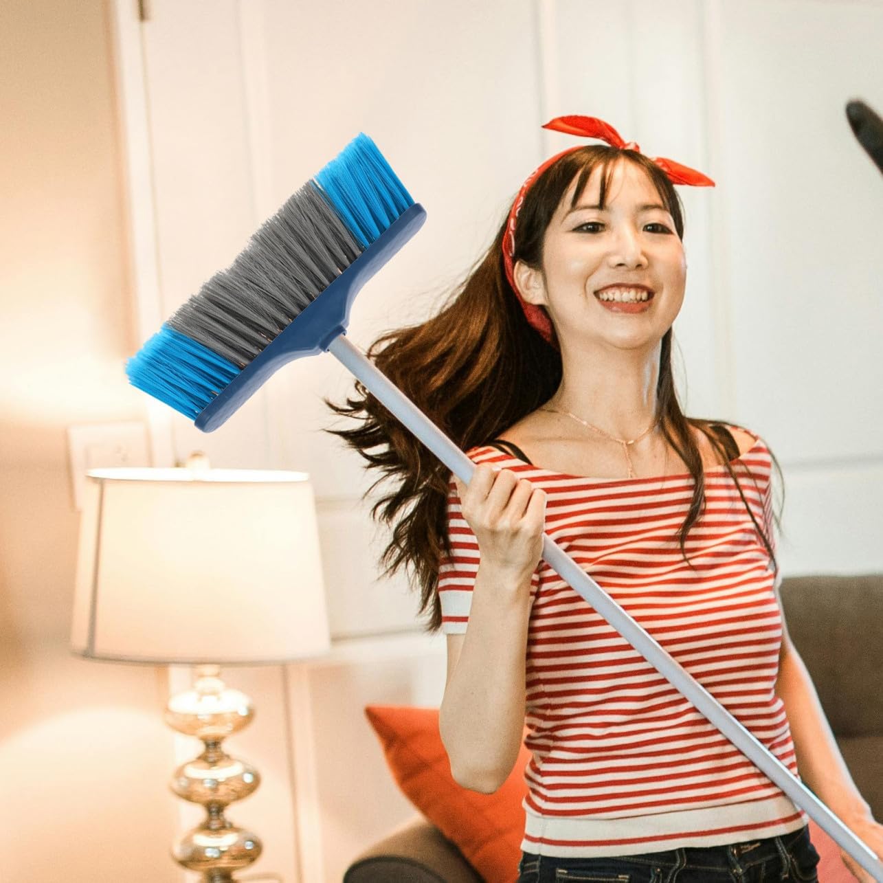 Outdoor Broom Head Replacement for House Cleaning PP PVC