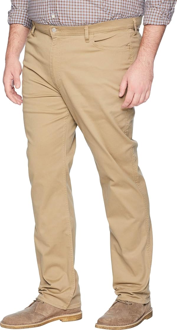 Dockers® Men's Straight Fit Jean Cut All Seasons Tech Pants Big & Tall, New British Khaki, 42W x 36L by DOCKERS - Used condition - US$24.75