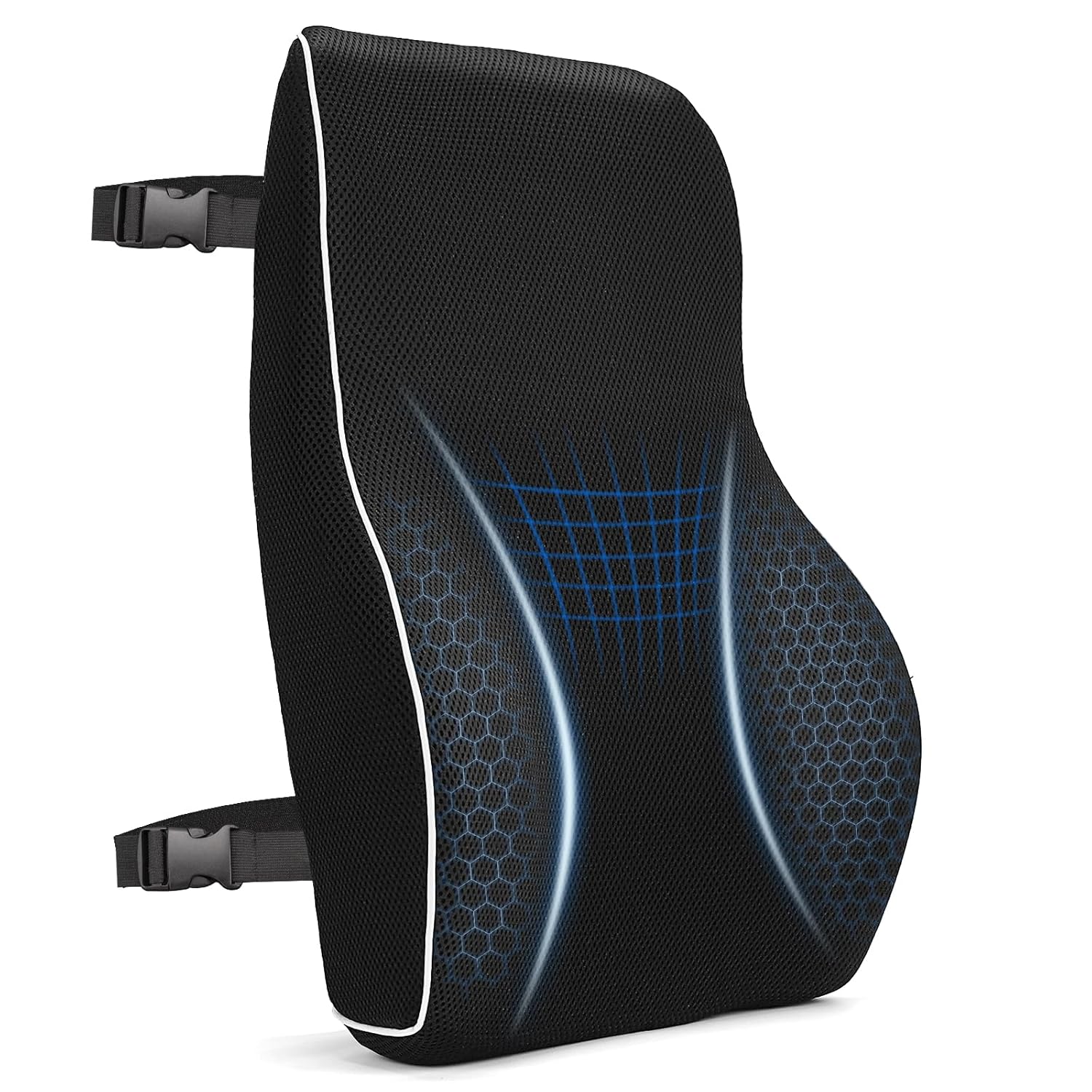 Lumbar Support Cushion, Memory Foam Back Support For Office Chairs and ...