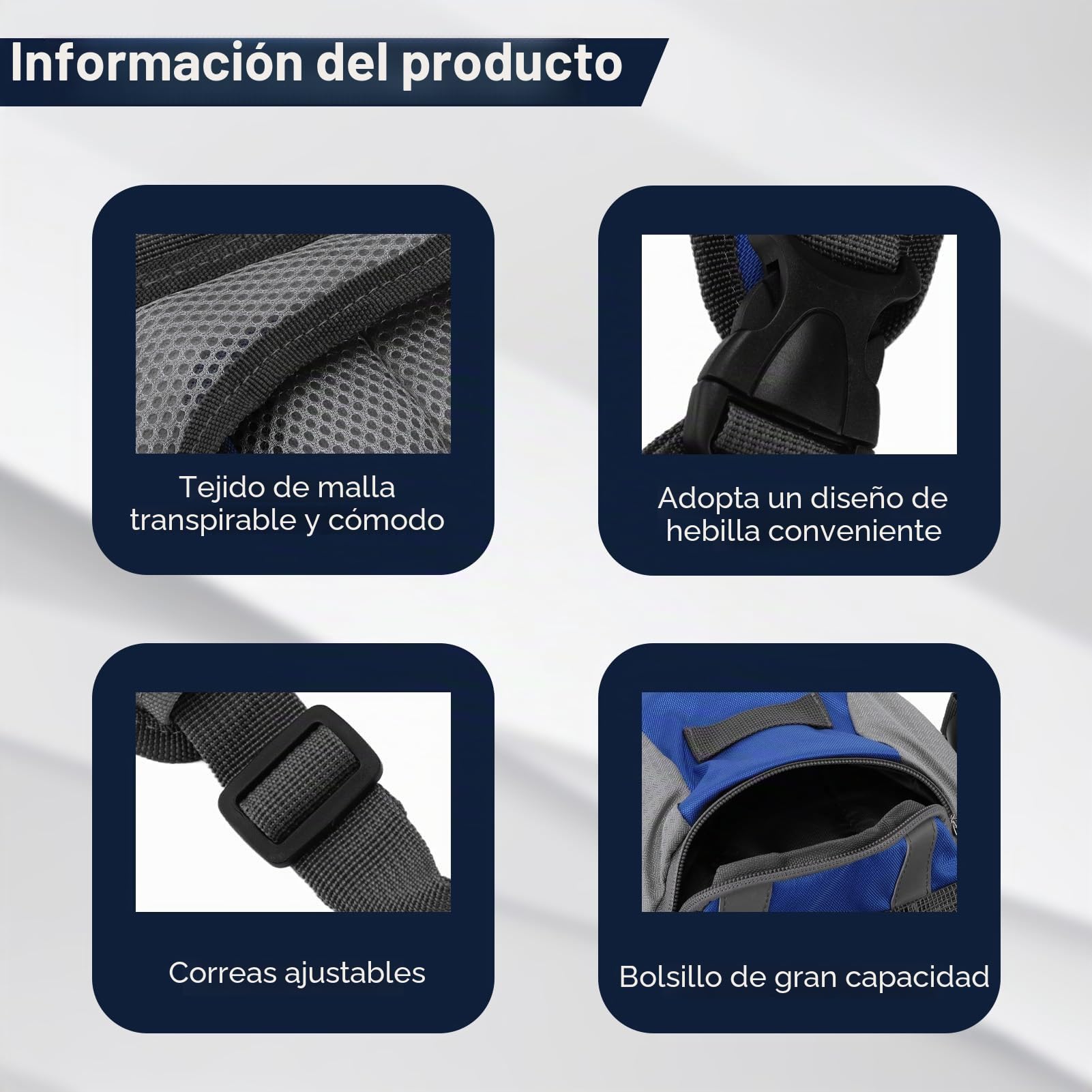 Mochila Arnés Para Perro, Gran Capacidad Impermeable Mochila Con Arnés Para Perro Mochila De Senderismo Mochila Perro Mochilas Para Perros Con Banda Reflectante Para Perro Pequeño Mediano Grande(M)