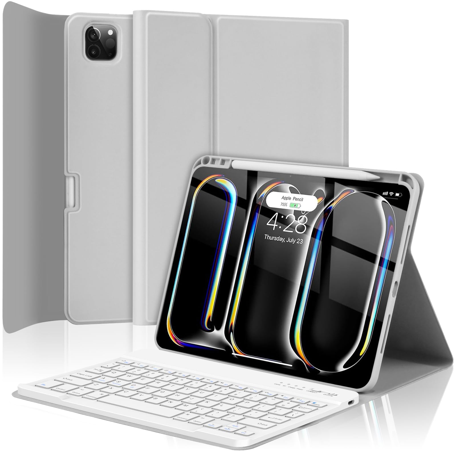 TQQ for iPad Pro 11-inch Case with Keyboard (M5 2025 / M4 2024), iPad Pro 11" (5th Generation) Keyboard Case - Magnetic Wireless Detachable Keyboard