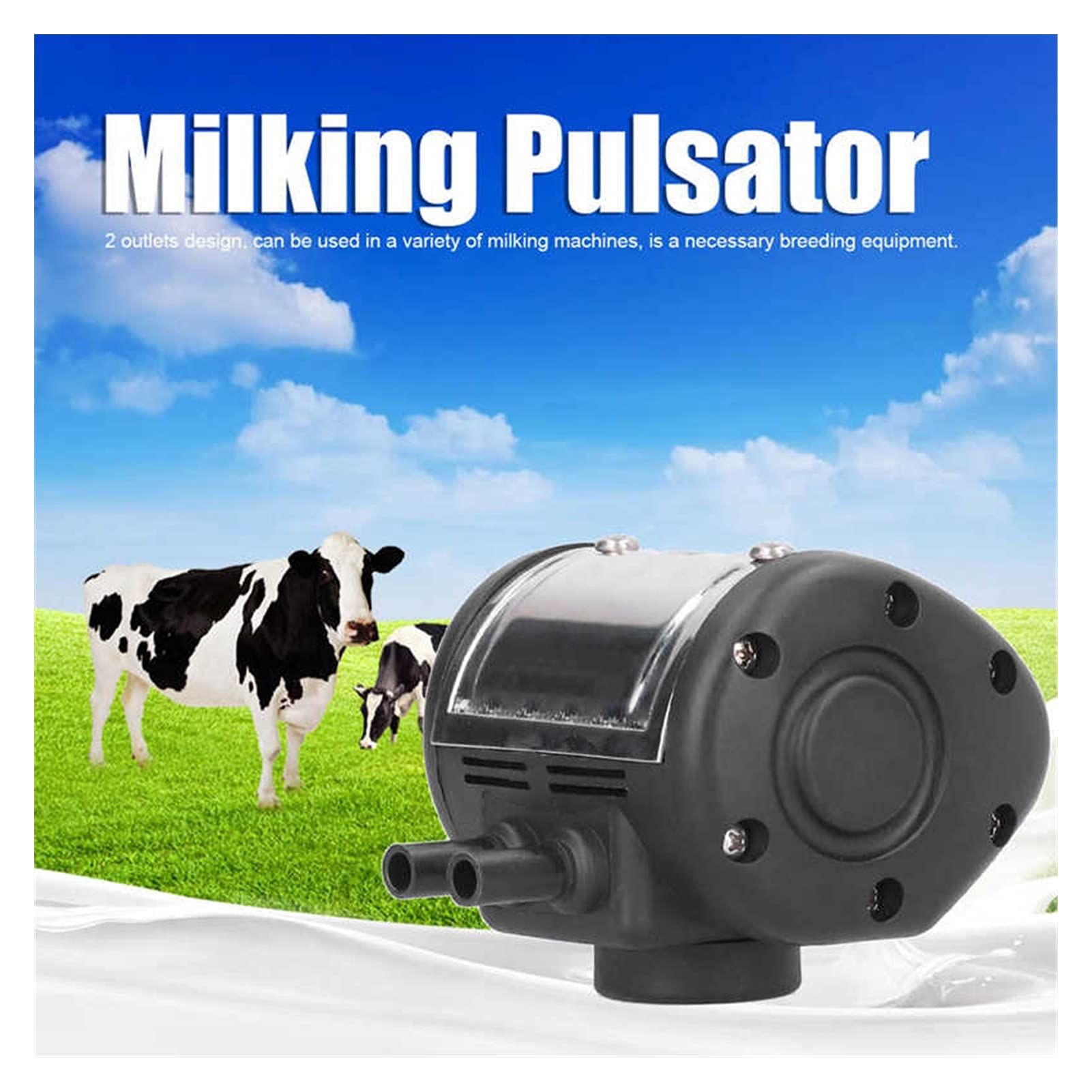 2-Plastic Outlet Universale Mungitrice Pulseratrice per Pulsator per Milker Milker Milker Macchina Azienda agricola Forniture per Animali Attrezzature da Allevamento