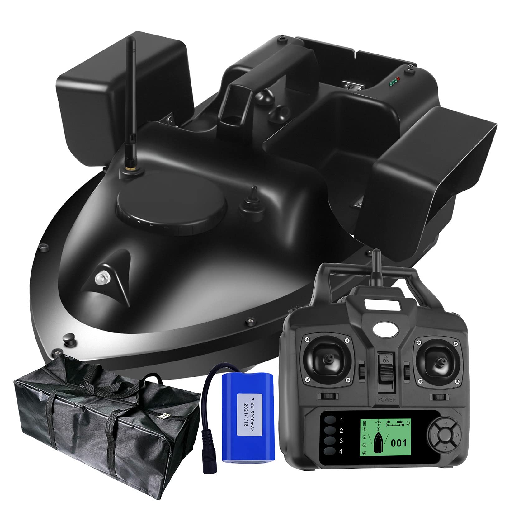 GPS Inteligente Bait Boat Inalámbrico 500M Barco de Control Remoto RC Herramienta De Pesca En Barco