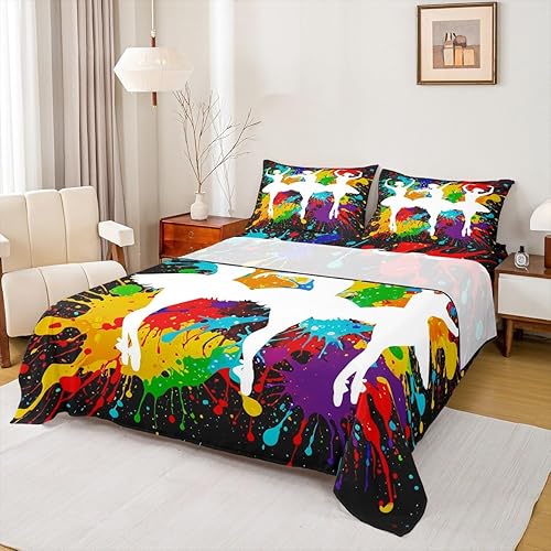 Miniatura 9 de Erosebridal Juego de ropa de cama de gimnasia con purpurina verde azulado, para adolescentes y niñas, con lentejuelas azules y diamantes, para