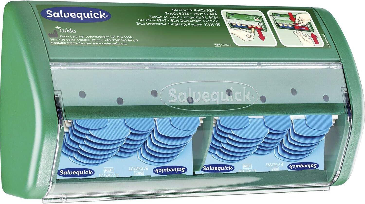 Plasters Dispenser 2 x 35 Waterproof Detectable Plasters