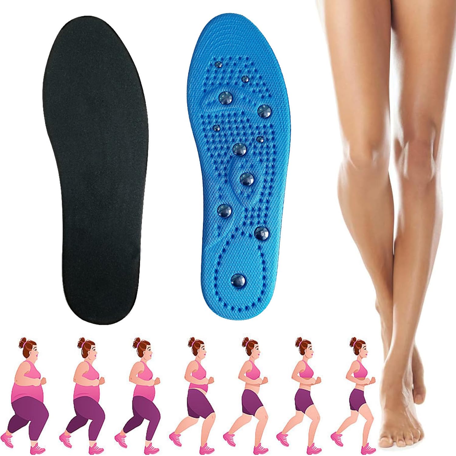 Semelles Magnétiques Surpuissantes & Réflexologie Plantaire