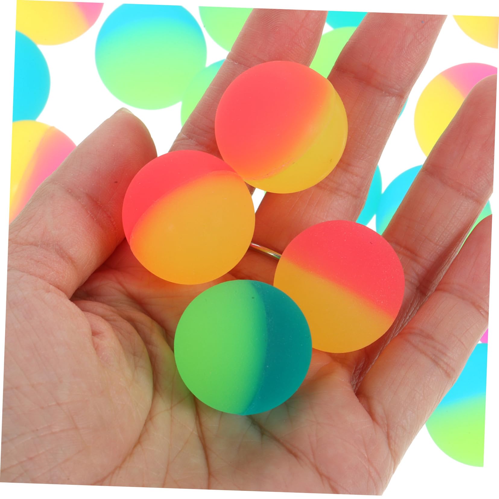 30 Pelotas Saltarinas De Neón De 25 Mm – Bolas De Goma Rebotantes Para Niños, Regalos Y Fiestas