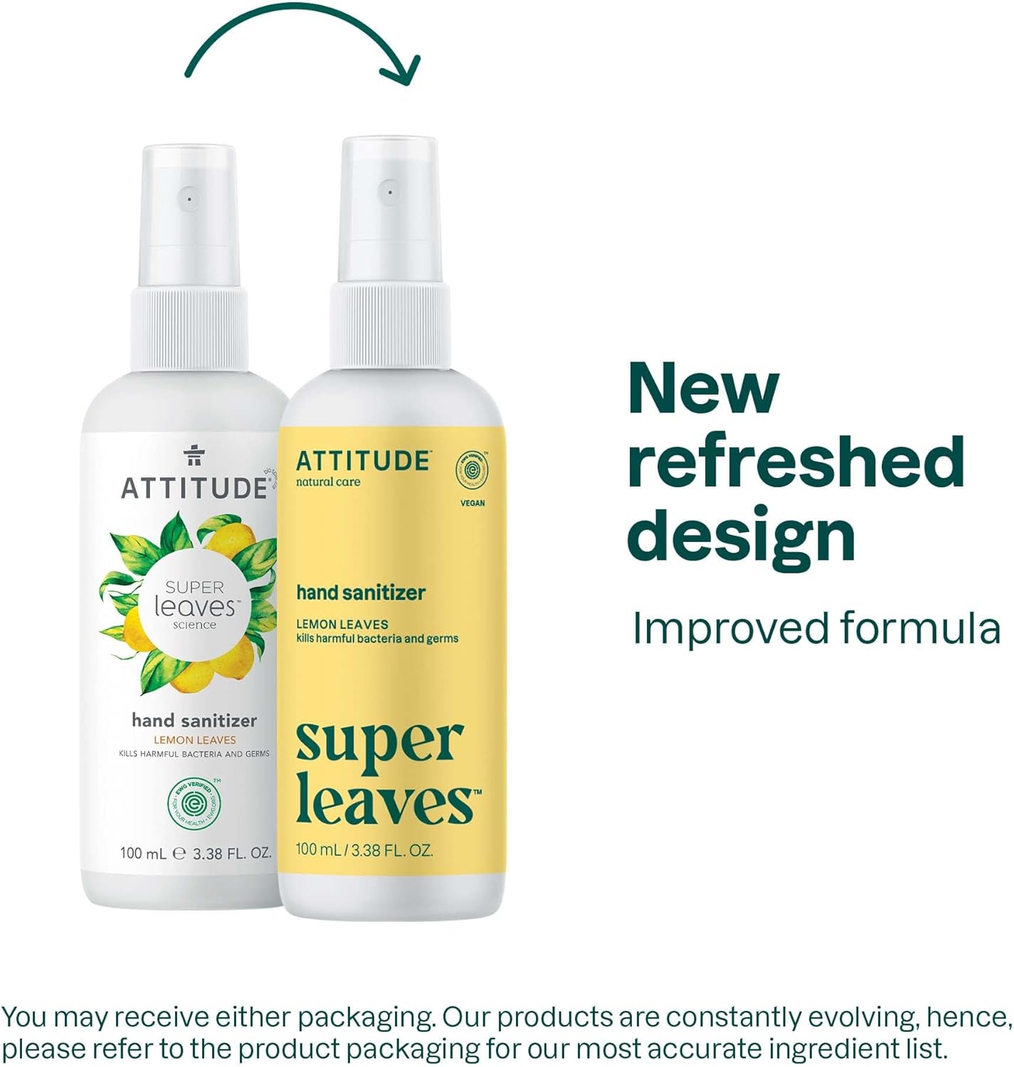 Plant-Based Lemon Hand Sanitizer Spray