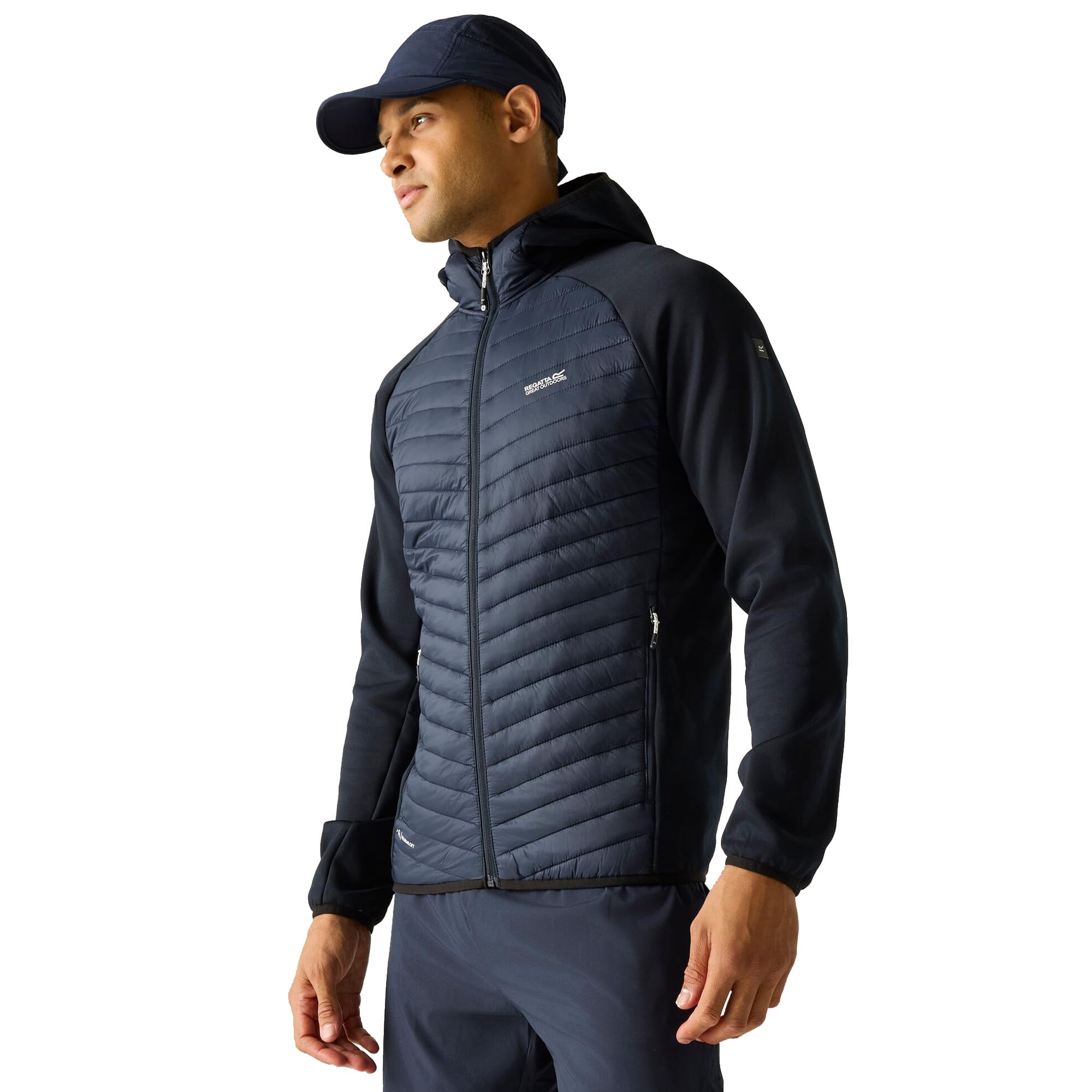 Regatta Mens Andreson Hybrid Jacket Padded Lightweight Stretch Winter Layer Top