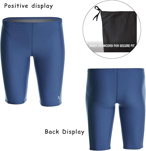 Miniatura 5 de Nabevin Bañador Jammer ProLT Endurance+Traje de baño de entrenamiento sólido para hombre