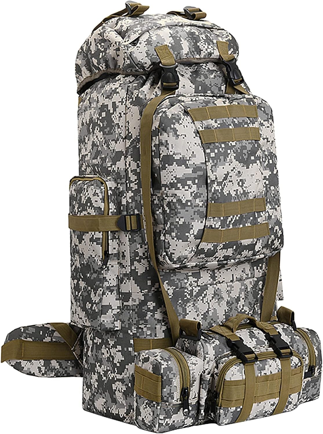 Sac à dos de randonnée léger étanche 100L pour camping en autonomie